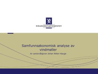 samfunns konomisk analyse av vindm ller