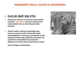 skender ye okulu eucl d ve arch medes