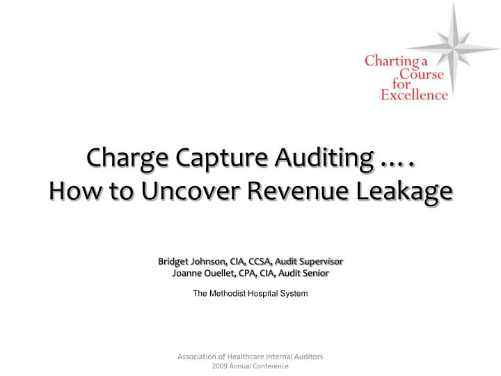 charge capture auditing how to uncover revenue leakage