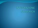 INTEGRAZIONE NUMERICA - slide 1