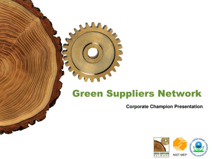 green suppliers network