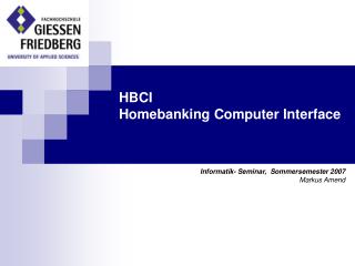 HBCI Homebanking Computer Interface