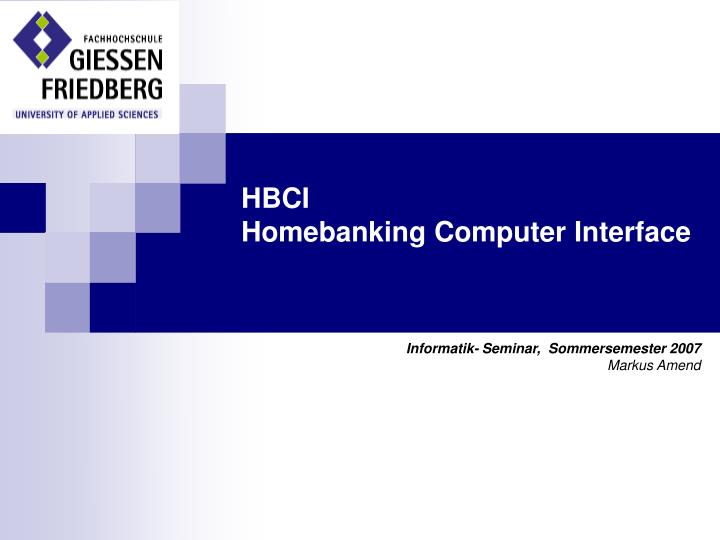 hbci homebanking computer interface