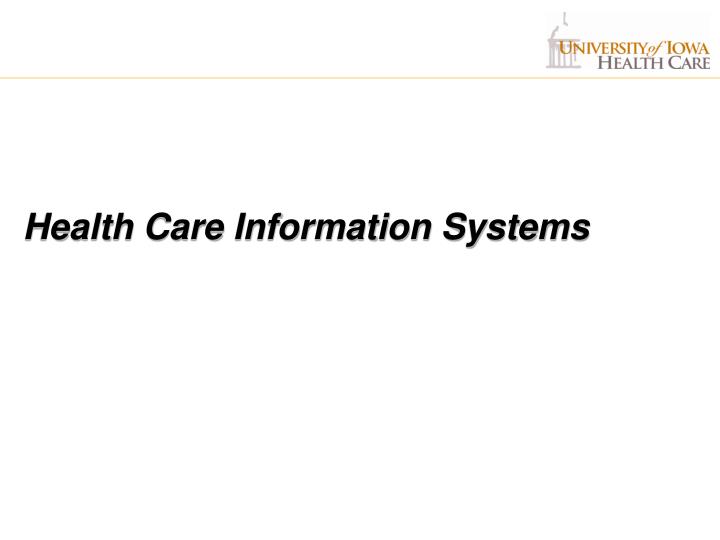 health care information systems
