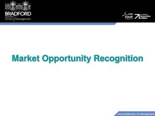 Market Opportunity Recognition