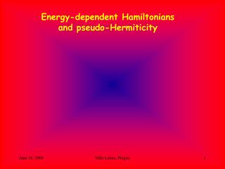 Energy-dependent Hamiltonians and pseudo-Hermiticity