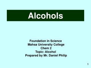alcohols