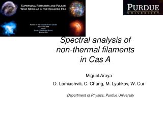 Spectral analysis of non-thermal filaments in Cas A
