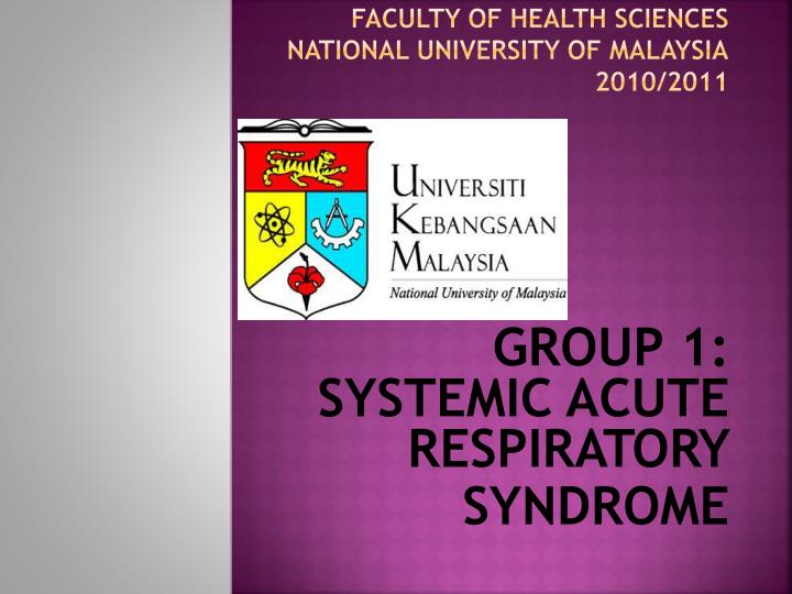 faculty of health sciences national university of malaysia 2010 2011
