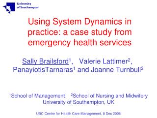 Using System Dynamics in practice: a case study from emergency health services