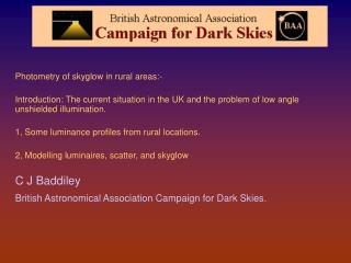 Measuring and Modelling Rural skyglow