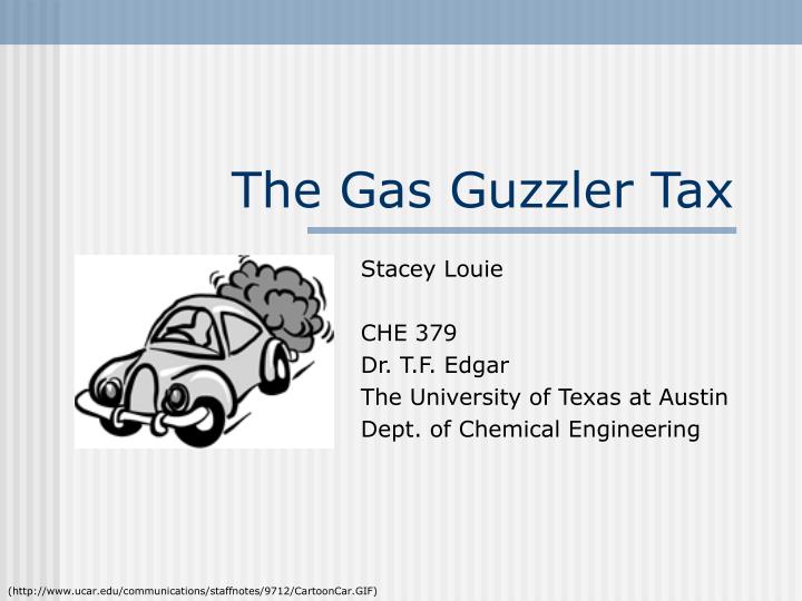 the gas guzzler tax
