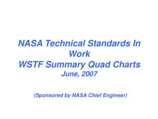 TWG Chair: Regor L. Saulsberry Regor.L.Saulsberry@nasa Center: WSTF Phone: (505) 524-5518