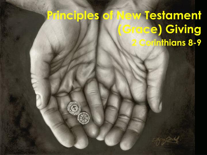 principles of new testament grace giving