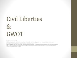 Civil Liberties &amp; GWOT