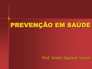 preven o em sa de