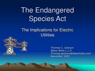 The Endangered Species Act
