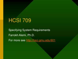 HCSI 709