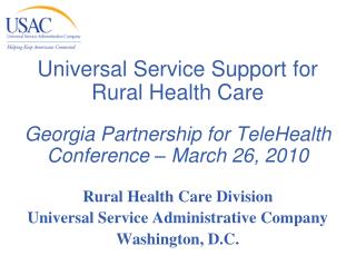 Universal Service Support for Rural Health Care