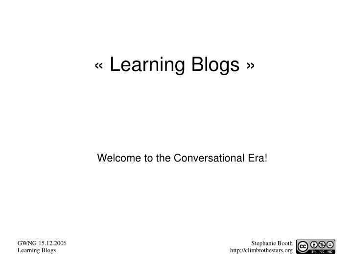 learning blogs