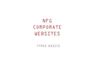 NFG CORPORATE WEBSITES