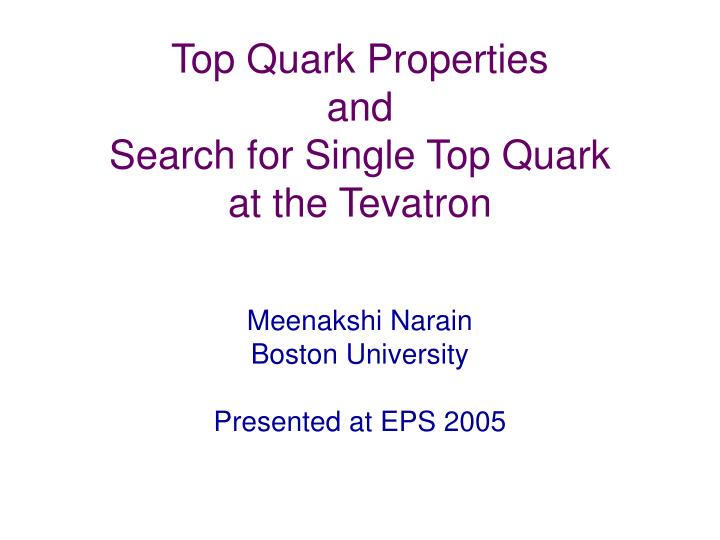 top quark properties and search for single top quark at the tevatron