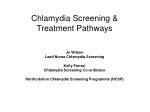 Chlamydia Screening &amp; Treatment Pathways - slide 1