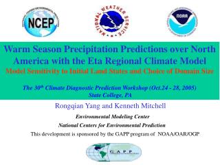 Warm Season Precipitation Predictions over North America with the Eta Regional Climate Model