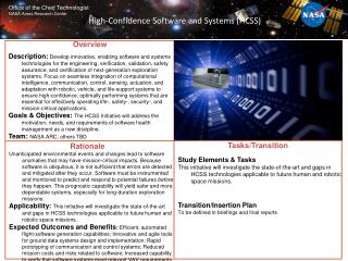 High-Confidence Software and Systems (HCSS)