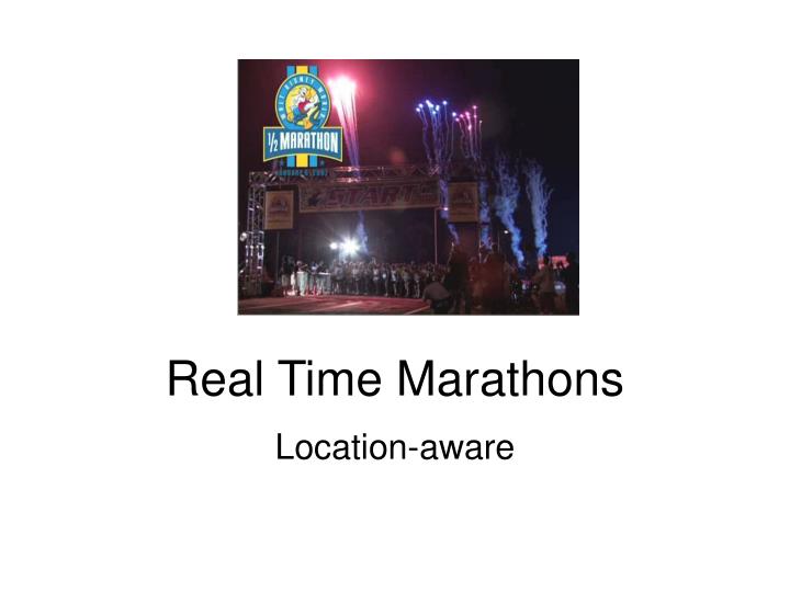 real time marathons