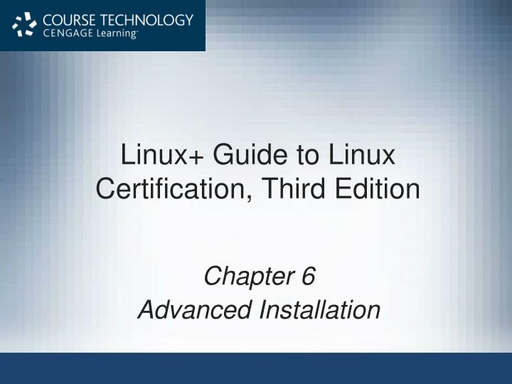 linux guide to linux certification third edition