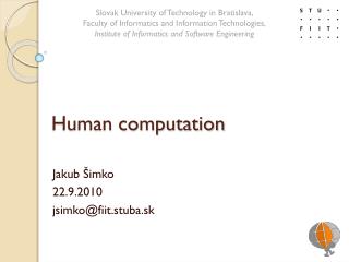 Human computation