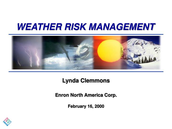 weather risk management