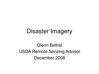 Disaster Imagery