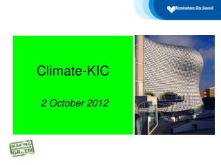 Climate-KIC 2 October 2012