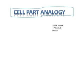 Cell Part Analogy