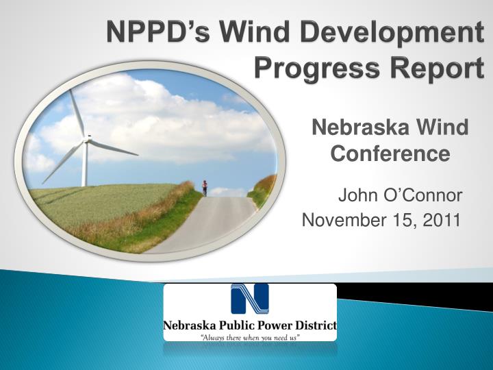 nppd s wind development progress report