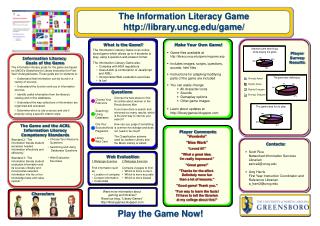 The Information Literacy Game library.uncg/game/