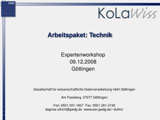 arbeitspaket technik