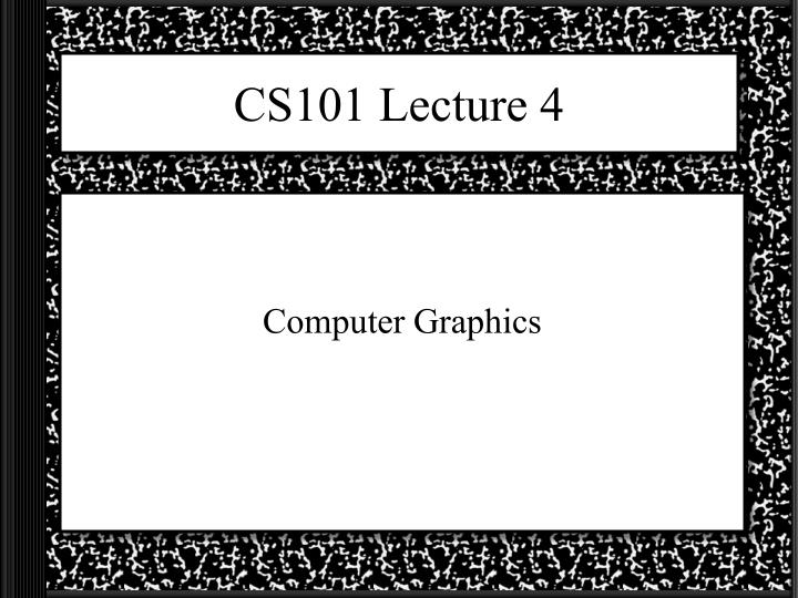 cs101 lecture 4