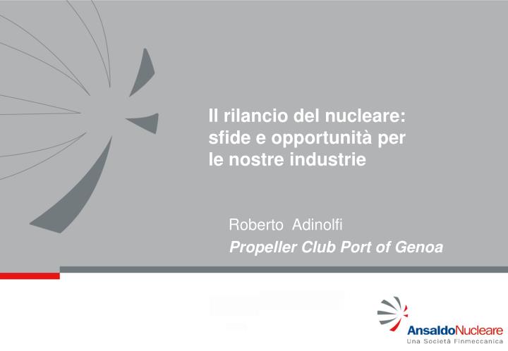roberto adinolfi propeller club port of genoa