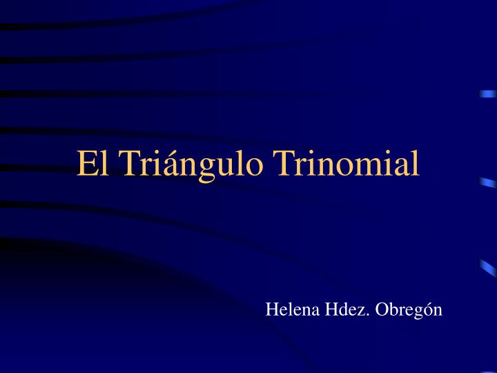 el tri ngulo trinomial