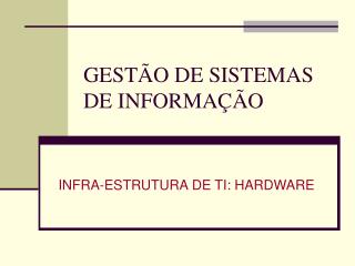 gest o de sistemas de informa o