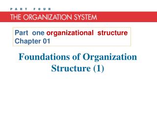 foundations of organization structure 1