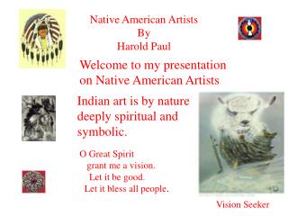 Native American Artists By Harold Paul