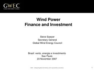 Wind Power Finance and Investment