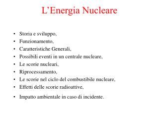 l energia nucleare