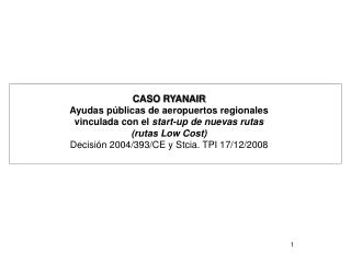 CASO RYANAIR