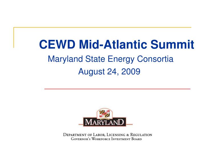 cewd mid atlantic summit