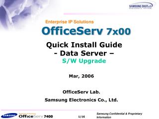 OfficeServ 7x00